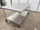 Used Stainless Steel Table With Bottom Shelf