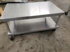 Used Stainless Steel 2 Shelf Table With Lip