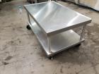 Used Stainless Steel 2 Shelf Table With Lip