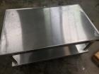 Used Stainless Steel 2 Shelf Table With Lip