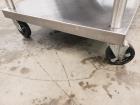 Used Stainless Steel 2 Shelf Table With Lip