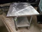 Used Stainless Steel Table On Locking Casters
