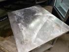 Used Stainless Steel Table On Locking Casters