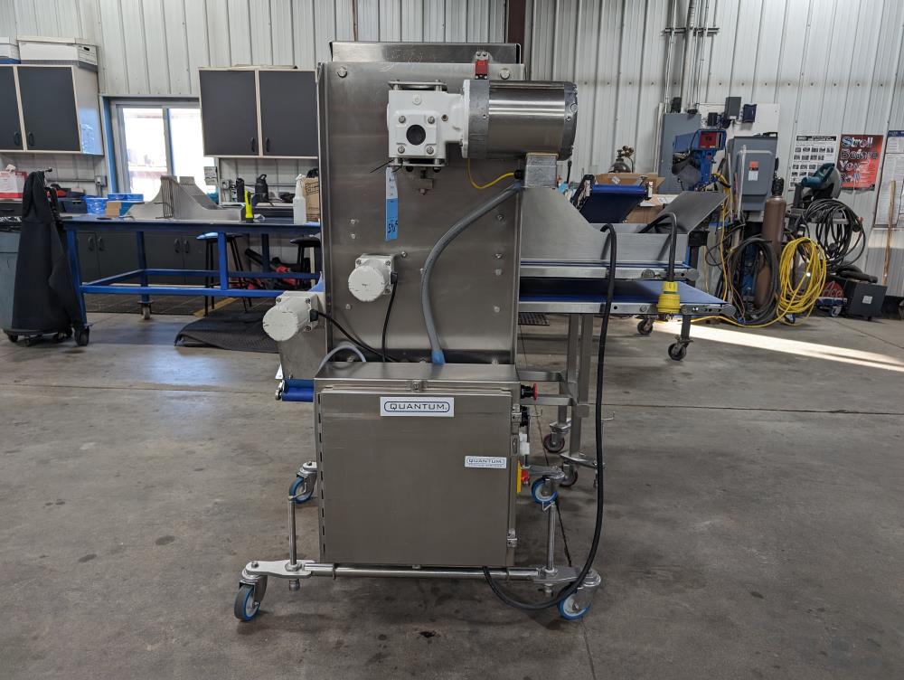 Quantum Conveyorized Topping Applicator with Reclaim Conveyor