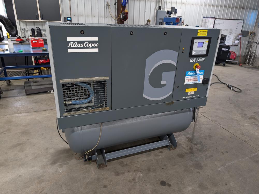 2012 Atlas Copco GA15FF Rotary Screw Air Compressor