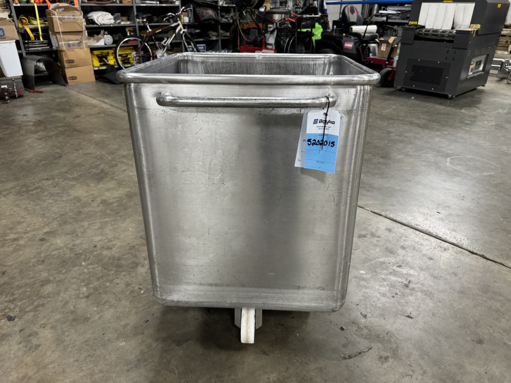 CM Process Solutions 600 Pound Euro Style SS Dump Buggy