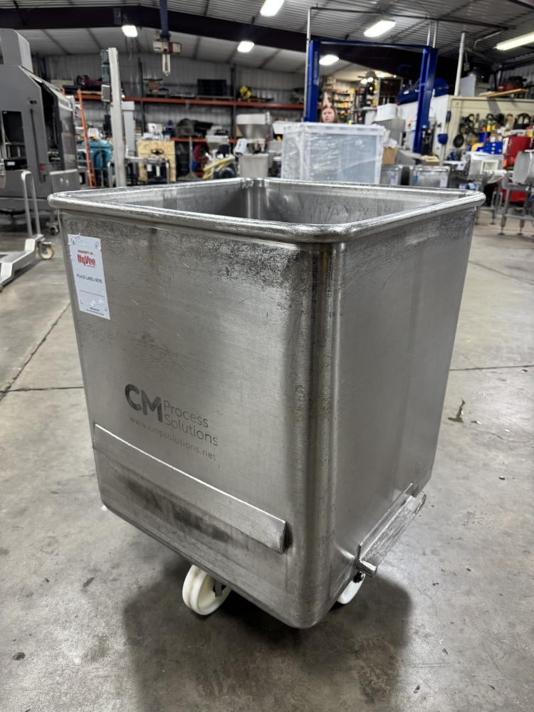 CM Process Solutions 600 Pound Euro Style SS Dump Buggy